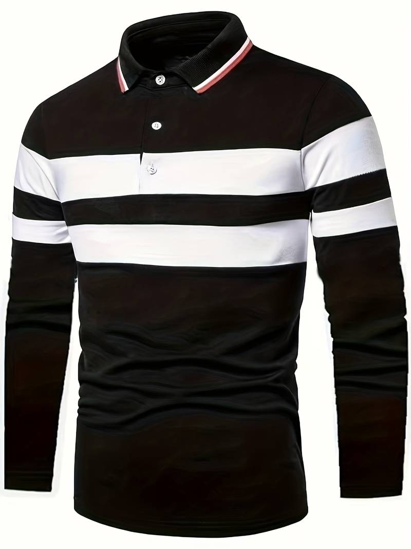 Relaxed Fit Men's Color Block Shirt