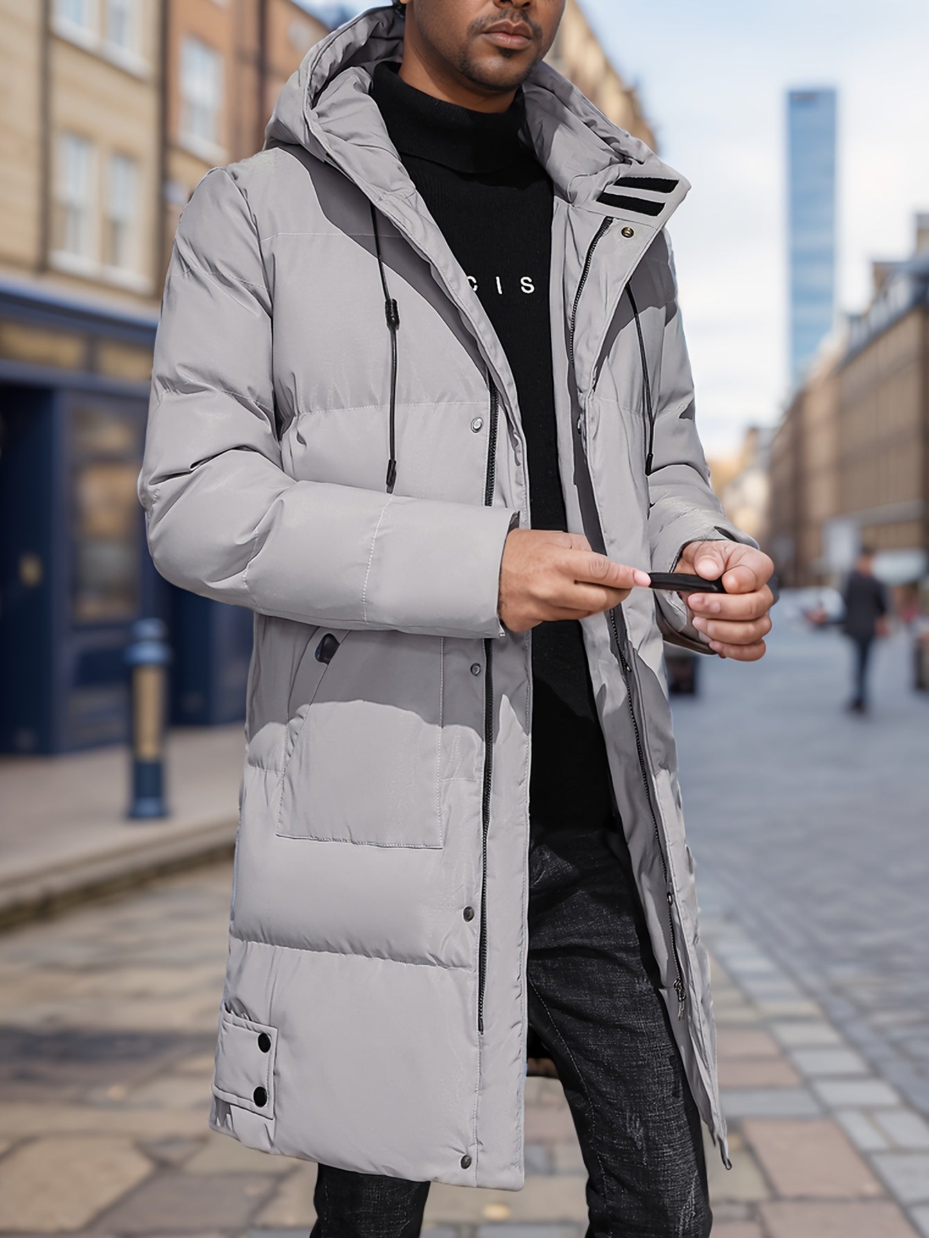 Insulated Waterproof Men's Cold Weather Parka Coat