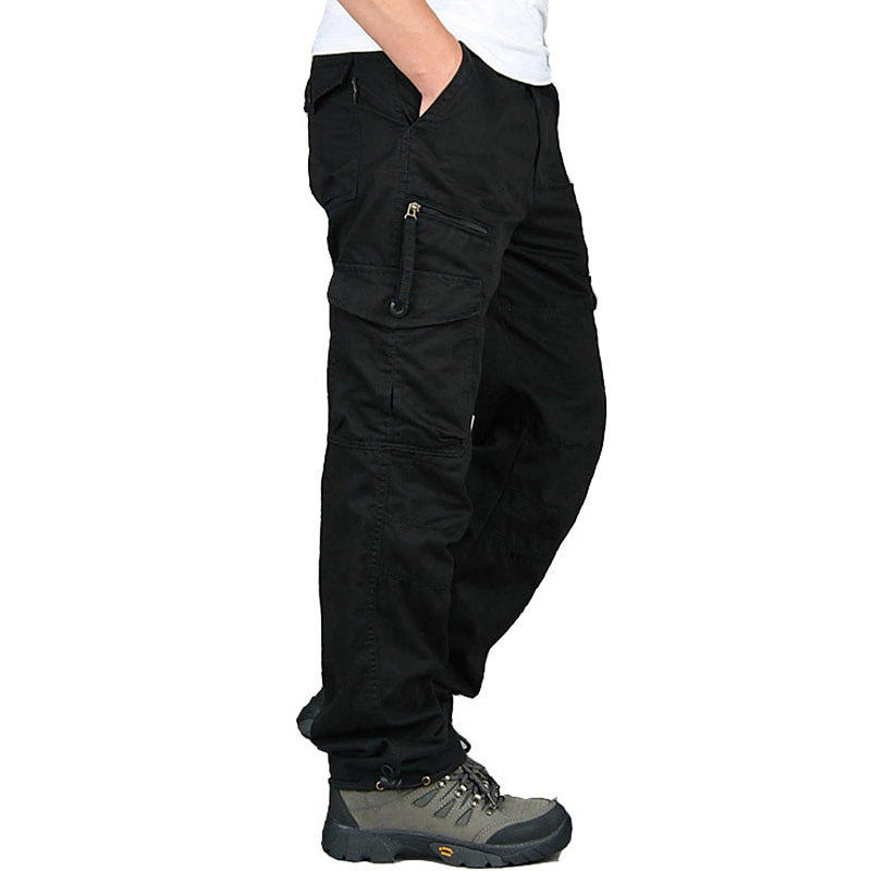 Men's Cargo Pants Hiking Pants Pocket Plain Comfort Breathable