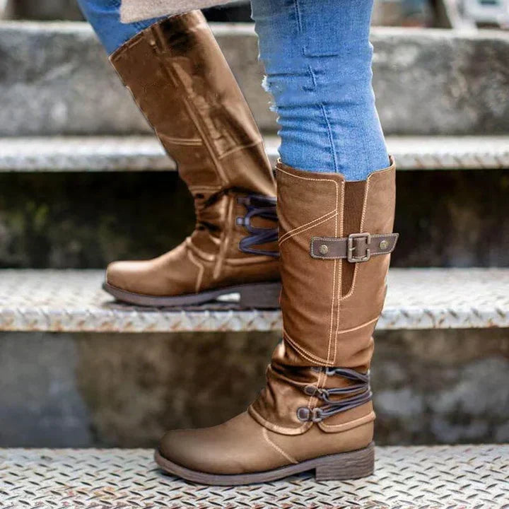 Tall Faux Fur Insulated Snow Boots - OutfitLondon