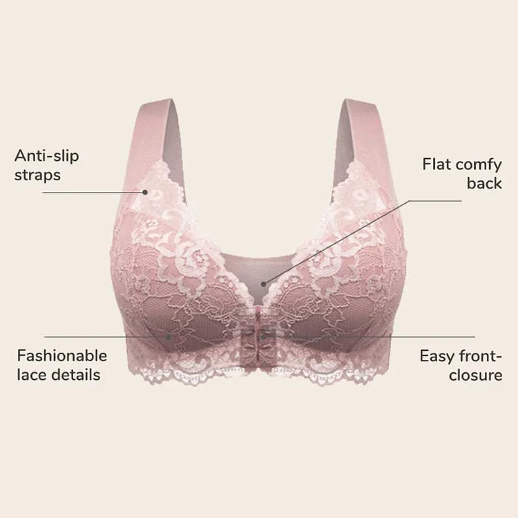 Front Closure 5D Shaping Push Up Bra – Seamless, Beauty Back, Comfy