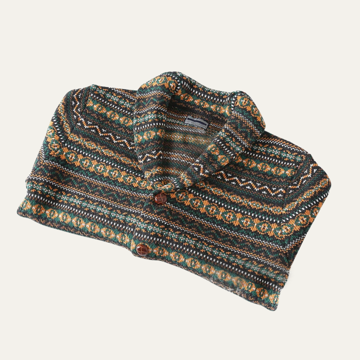 Classic Mens Nordic Wool Knit Winter Sweater