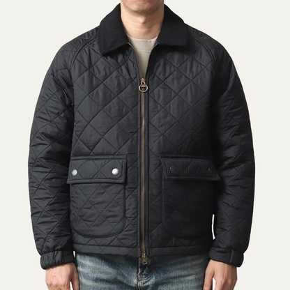 Classic Men's Quilted Bomber Winter Coat