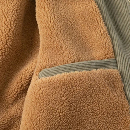 Warm Fleece Lined Men's Corduroy Trucker Jacket
