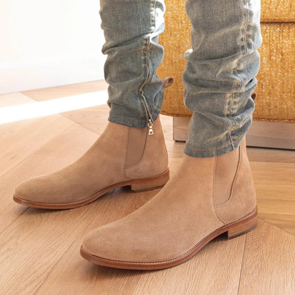 Luxury Suede Chelsea Ankle Boots for Men