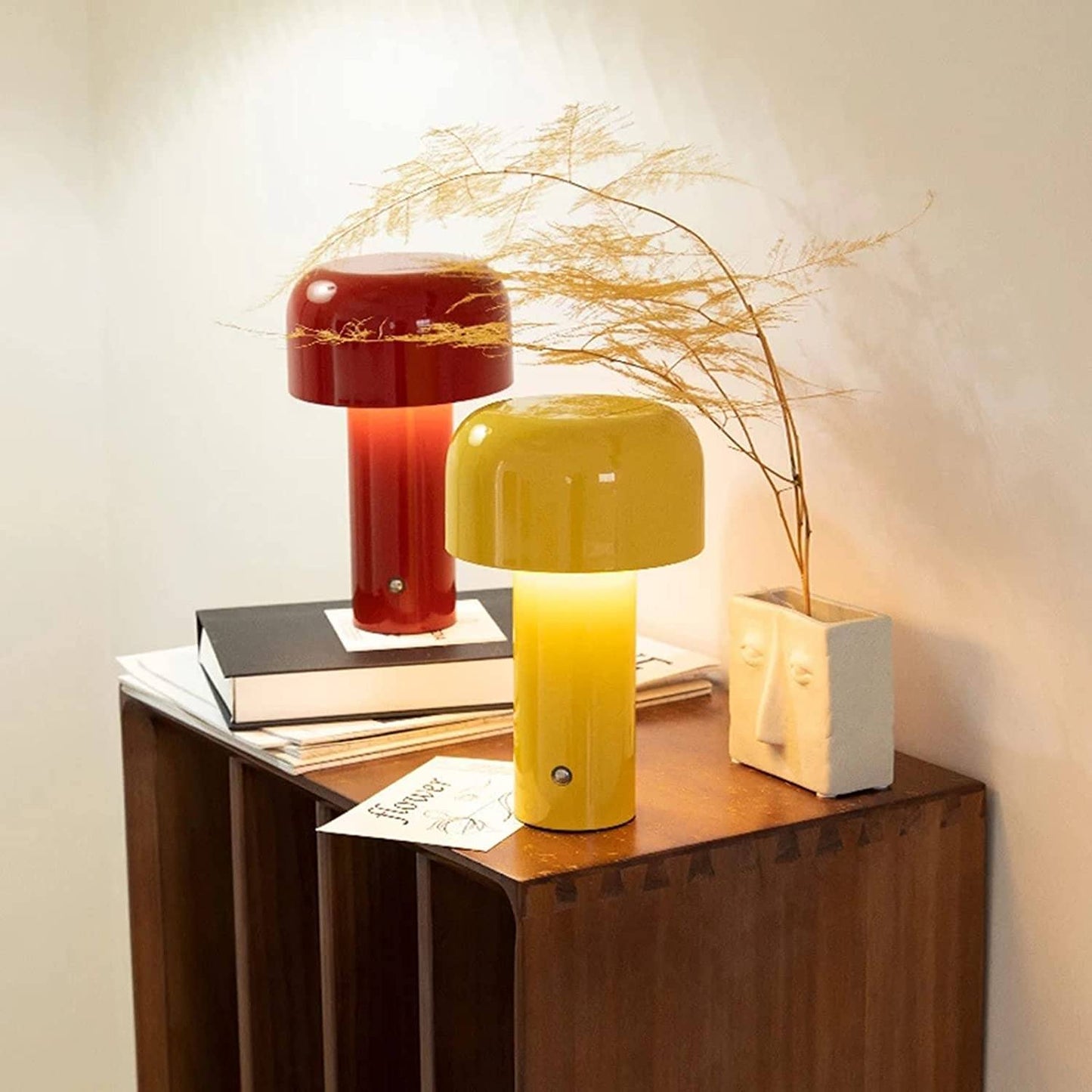 LED Creative Mushroom Rechargeable Table Lamp