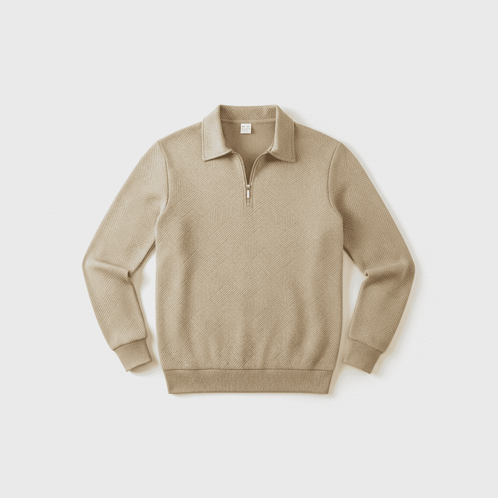 Soft Men's Zip Up Cashmere Sweater