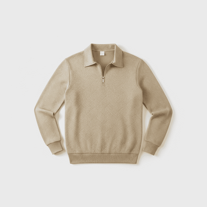 Soft Men's Zip Up Cashmere Sweater
