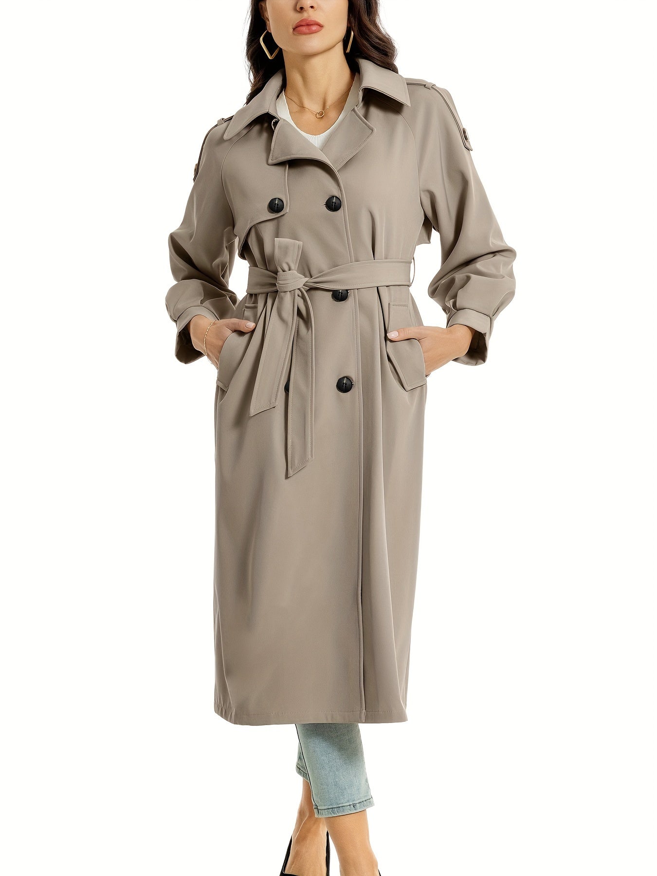 Timeless Double Button Winter Coat for Ladies