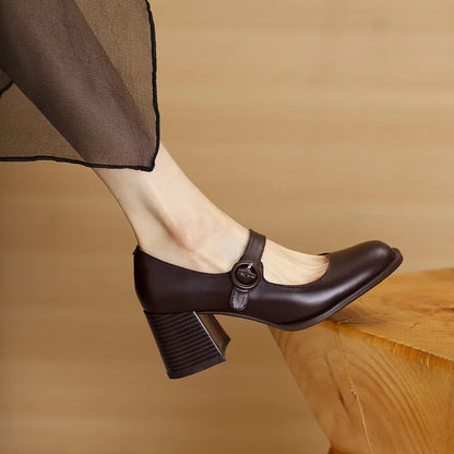Vintage Chunky Mary Jane Pumps