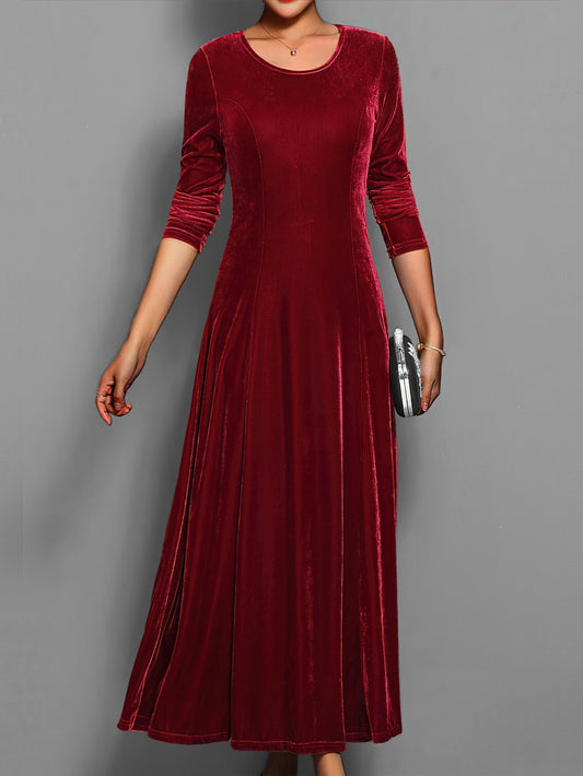 Stunning Formal Fit Ladies Long Sleeve Party Dress - OutfitLondon