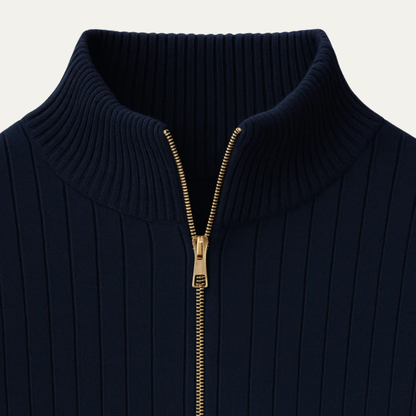 Men's Thermal Quarter Zip Fleece Sweater