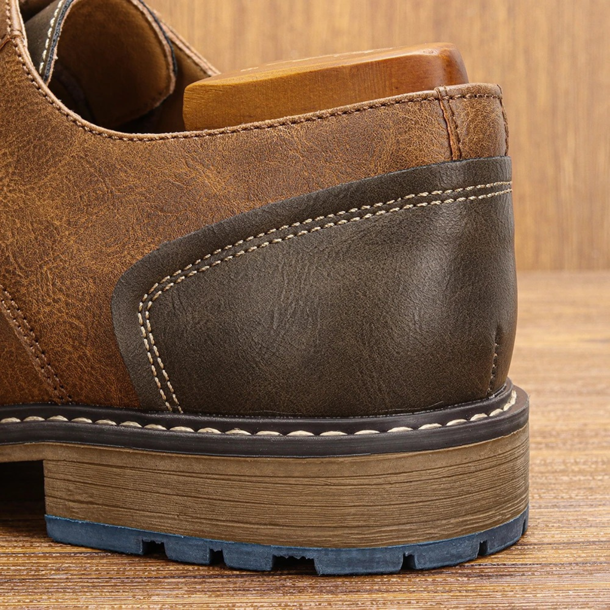 Classic Mens Vintage Leather Lace Up Shoes