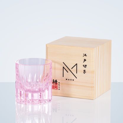 Stylish Whiskey Glass Set with Wooden Presentation Box