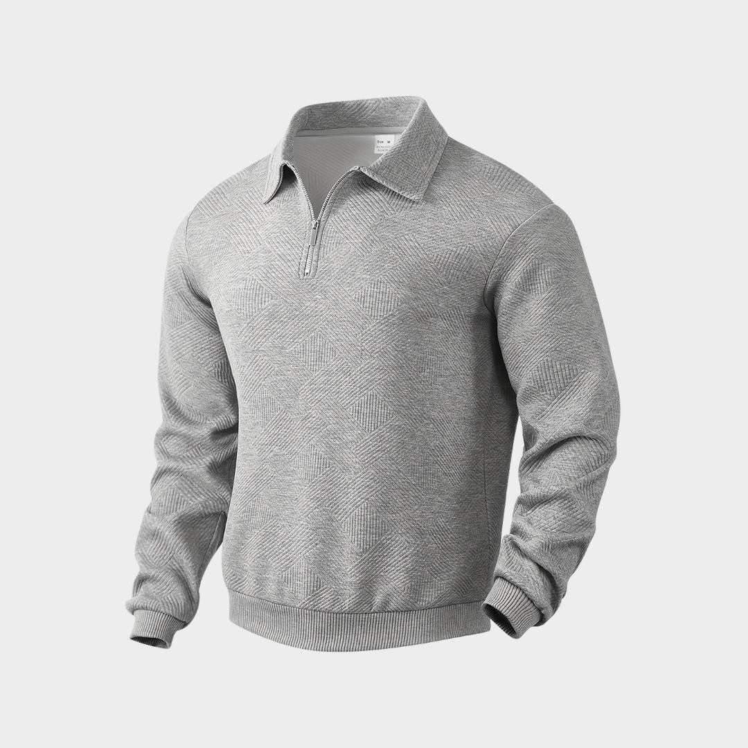 Koen | Classic Warm Quarter Zip Sweater for Men