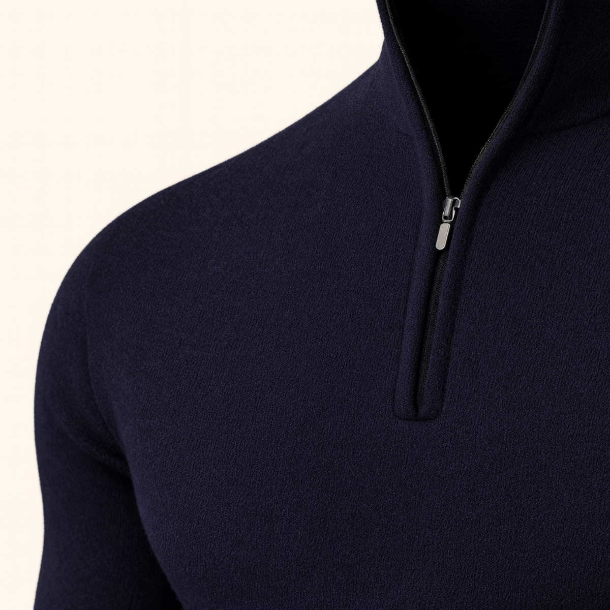 Classic Mens Quarter Zip Sweater