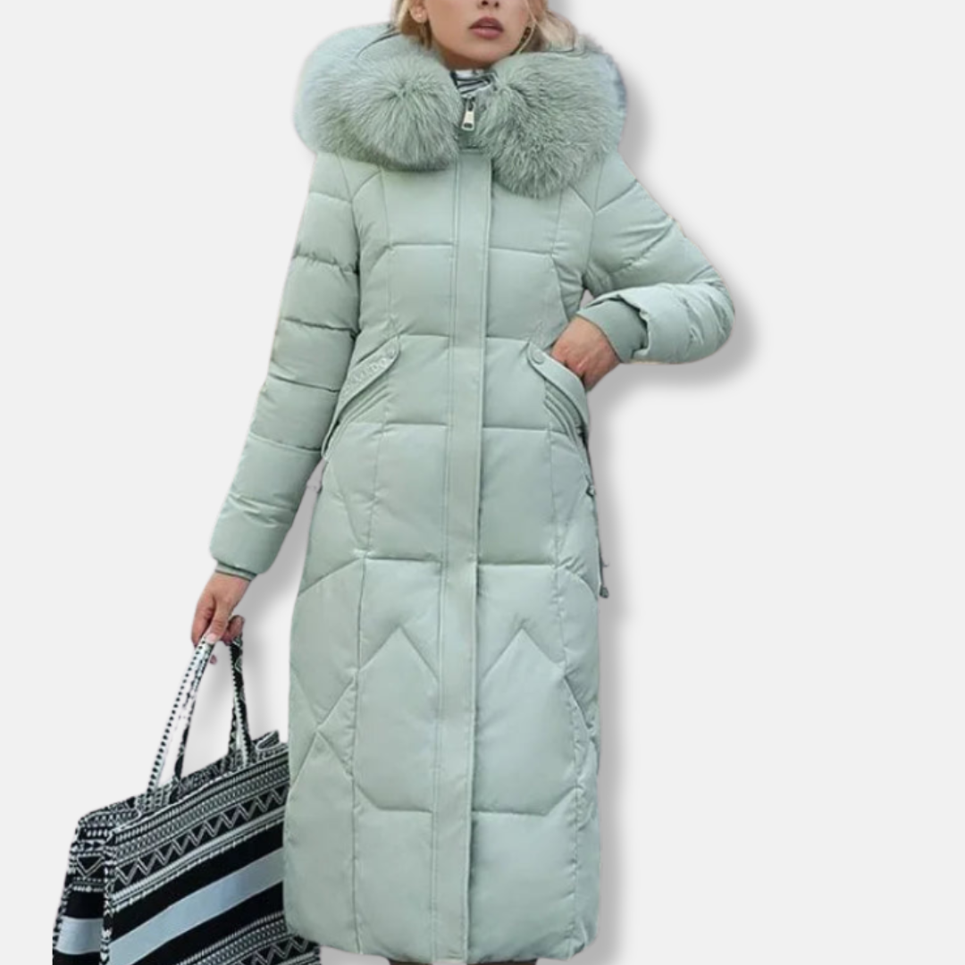 Warm Quilted Puffer Parka Coat