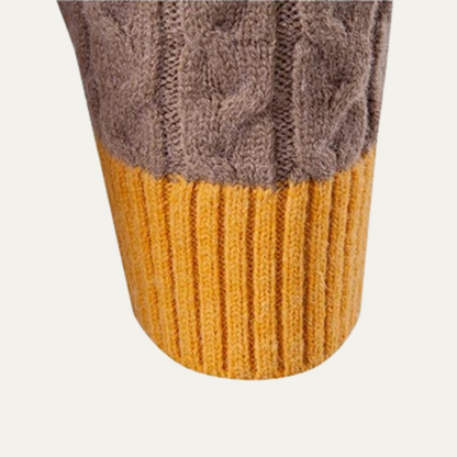 Colourful Men's Multi Knit Turtleneck Sweater