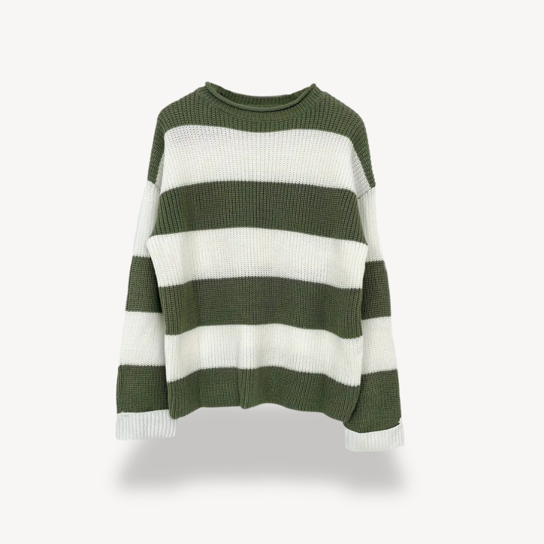 Comfy Women's Horizontal Knit Sweater