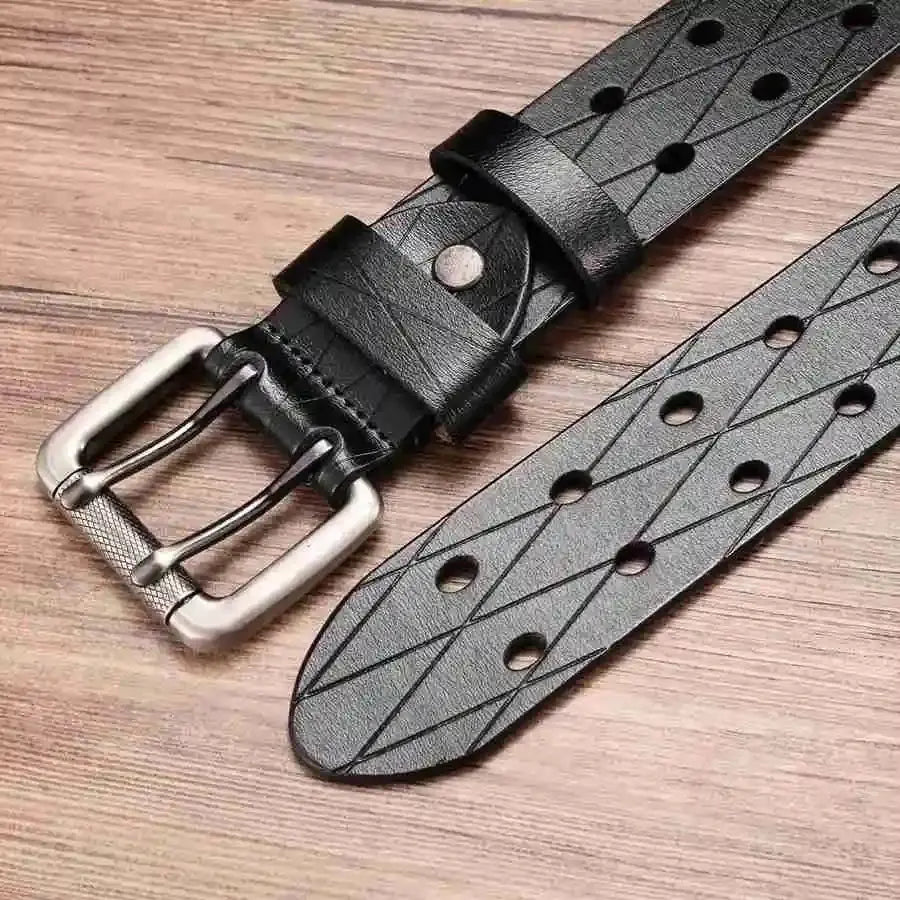 Durable Brown Leather Belt - Strong and Classic Style