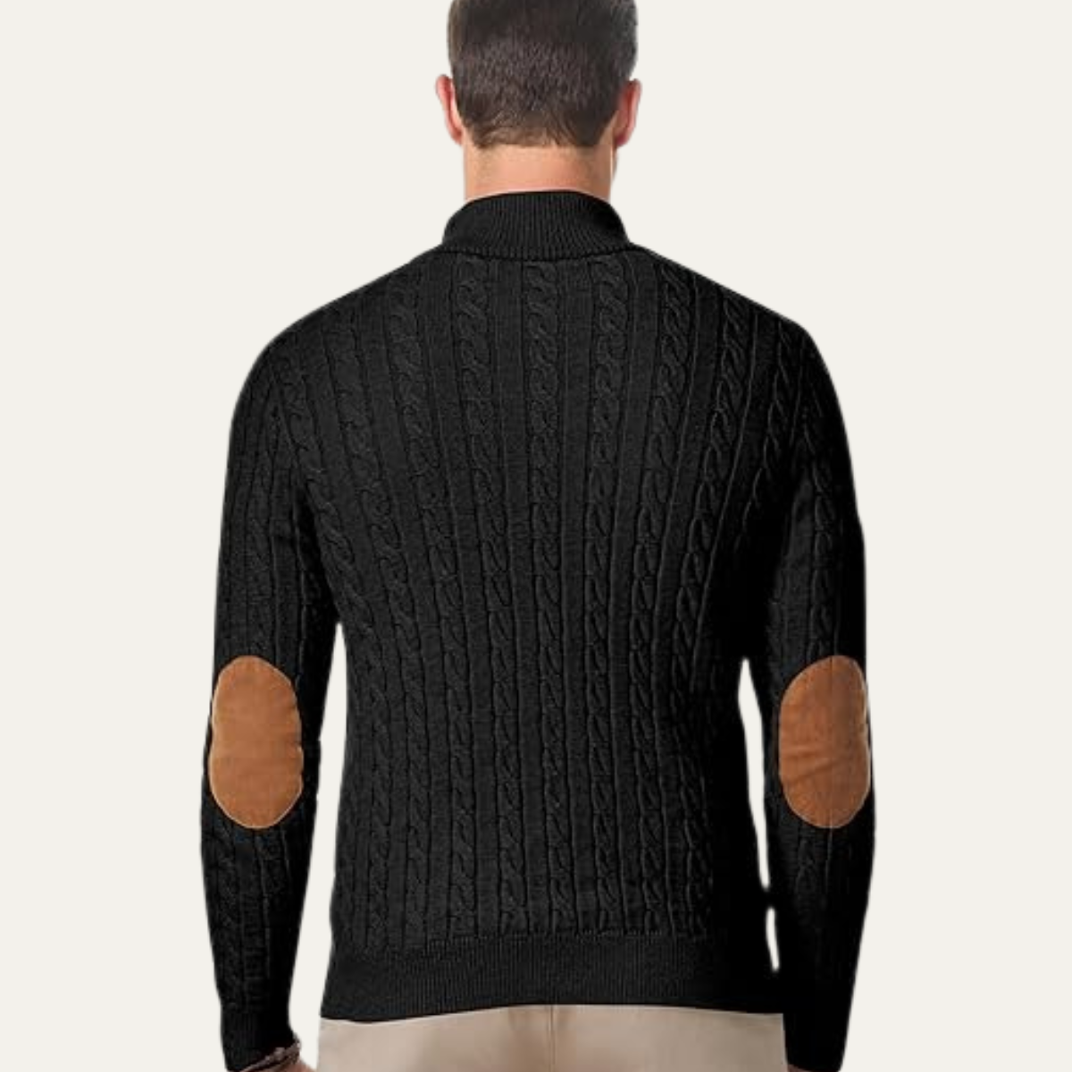 Classic Men's Cable Crew Neck Sweater