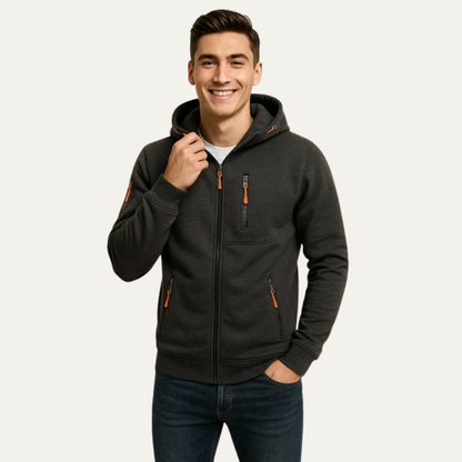 Men's Athletic Waterproof Hooded Jacket