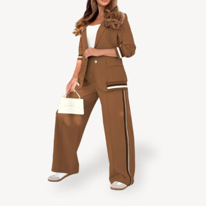 Classic Two Piece Pinstripe Women's Suit
