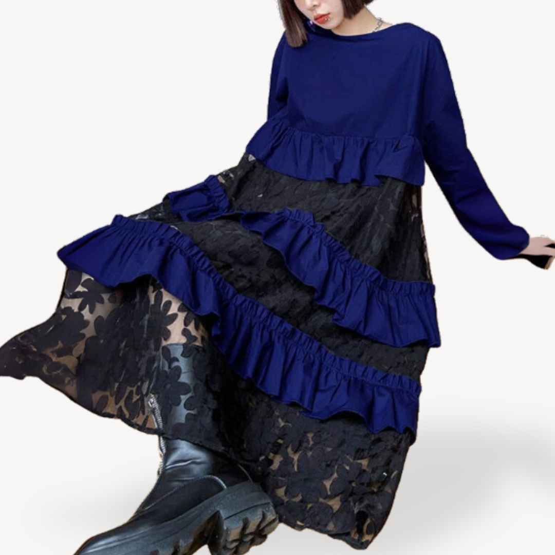 Feminine Layered Lace Summer Dress