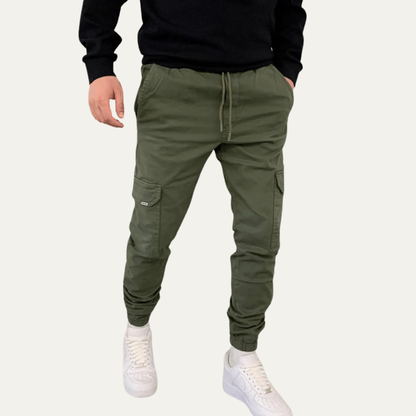 Men's Slim Fit Cargo Jogger Pants with Pocket Detail