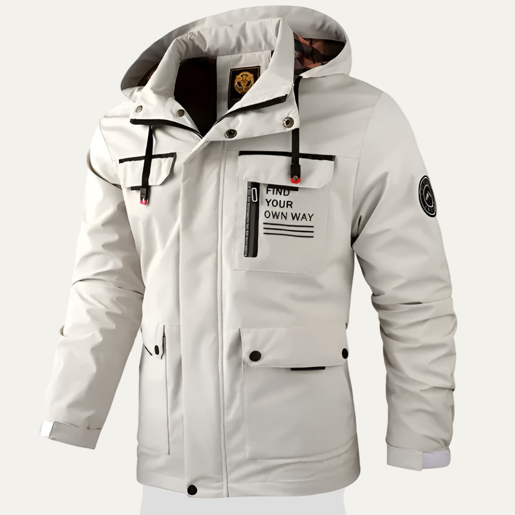 Men's Waterproof Short Parka Coat - OutfitLondon