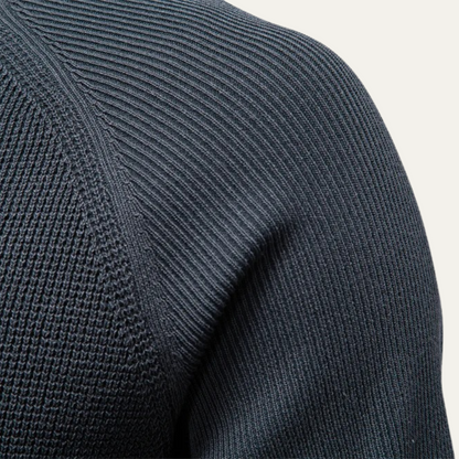 Relaxed Fit Men's Knit Crew Neck Sweater