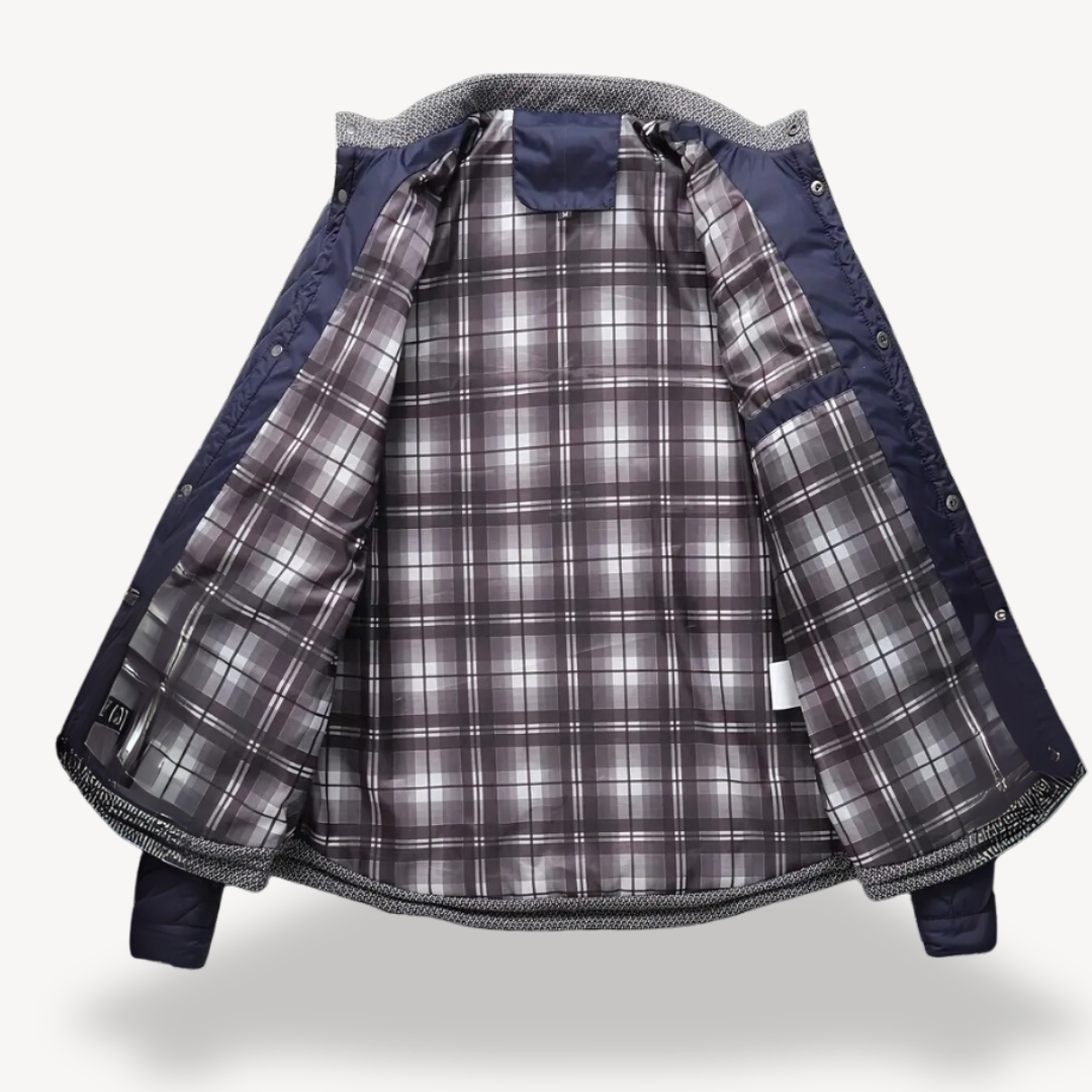Warm Fuzzy Lined Mens Winter Coat
