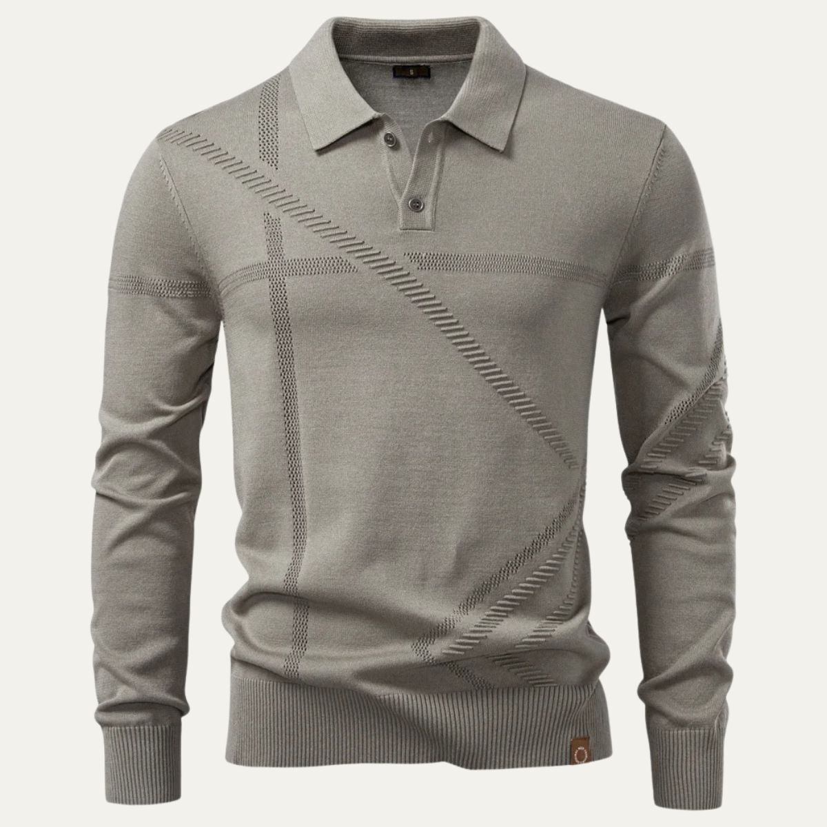 Slim Fit Men's Breathable Knit Polo Sweater - OutfitLondon