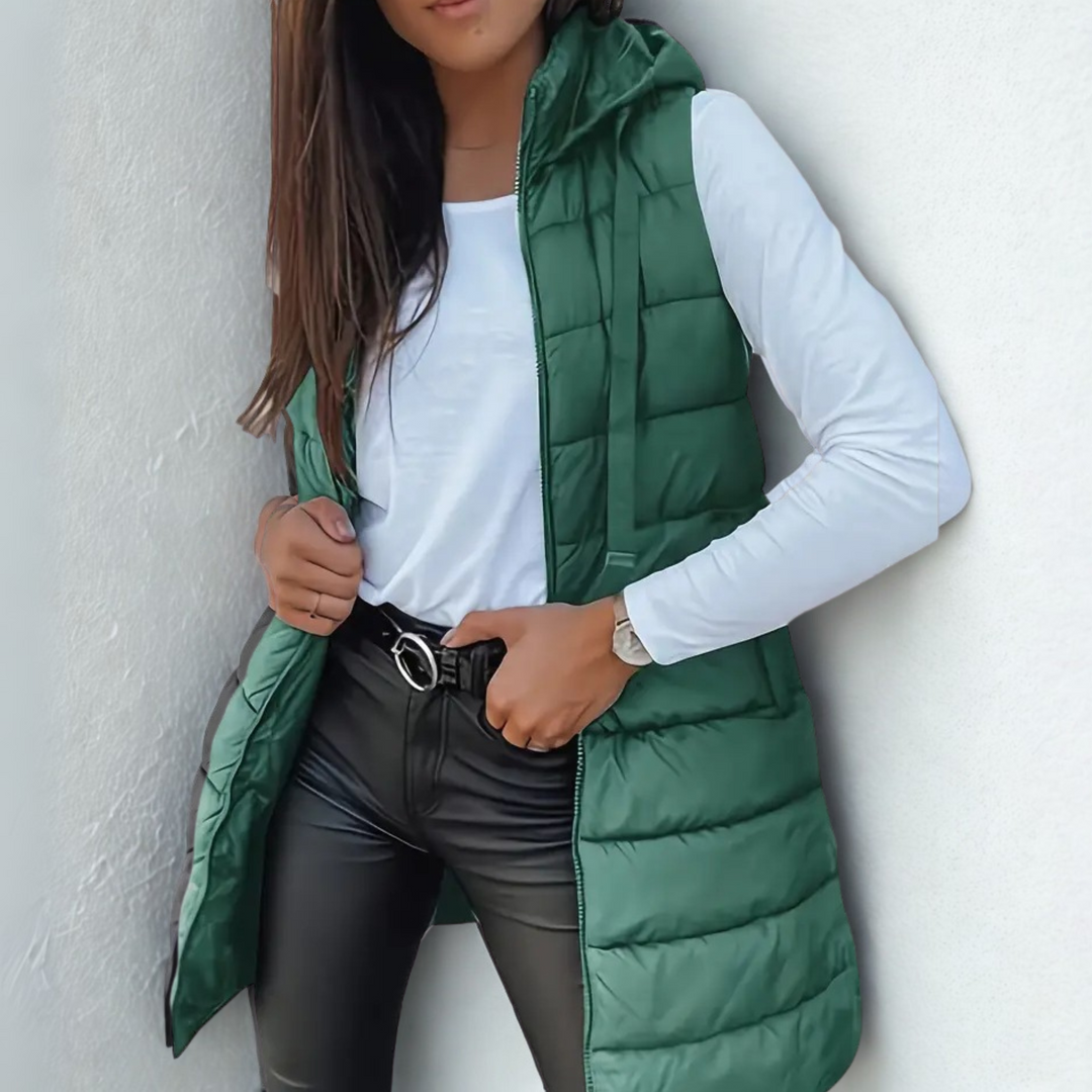 Warm Water Resistant Puffer Vest Jacket