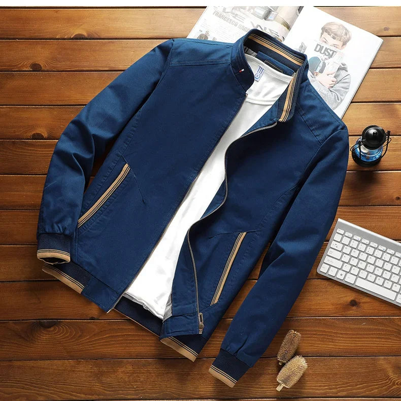 Casual Men's Classic Cotton Bomber Jacket