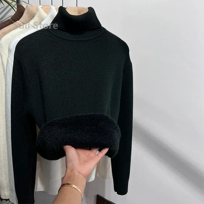 Soft Women's Thermal Crew Neck Sweater