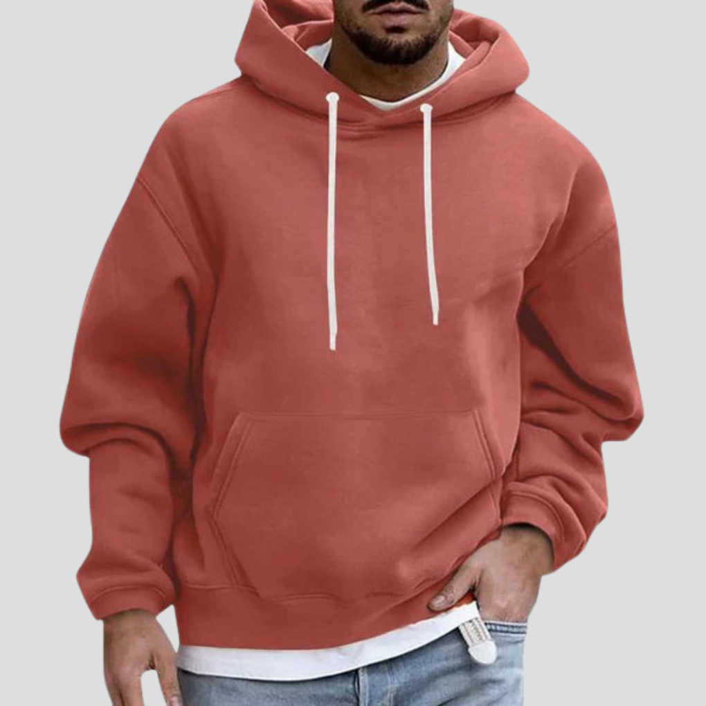 Casual Hooded Sweatshirt with Pockets