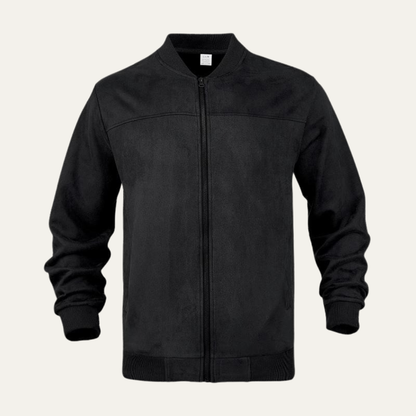 Men's Quilted Zipper Bomber Jacket