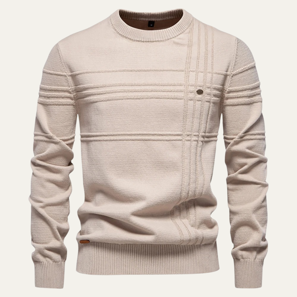 Classic Fit Men's Crew Neck Knitted Sweater - OutfitLondon