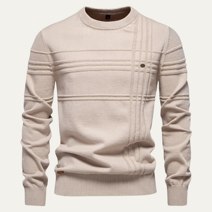 Classic Fit Men's Crew Neck Knitted Sweater - OutfitLondon