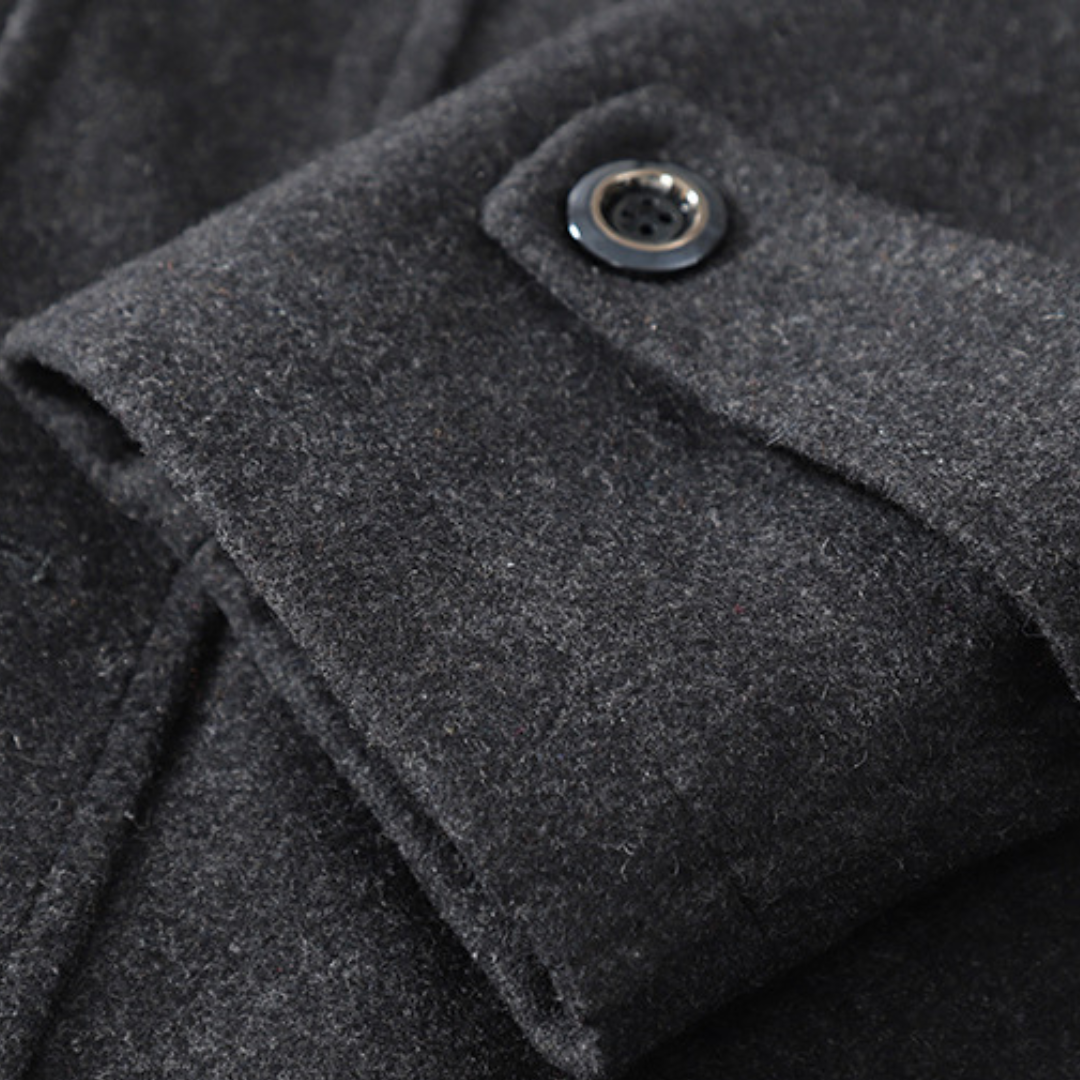 Warm Navy Classic Winter Coat