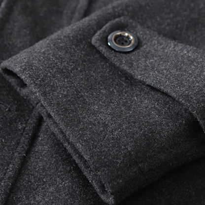 Warm Navy Classic Winter Coat