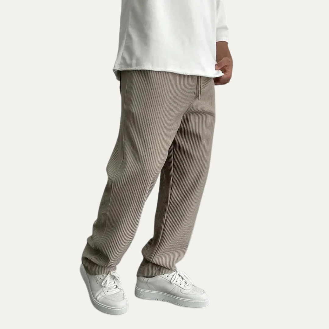 Comfortable Fit Ribbed Knit Sweatpants