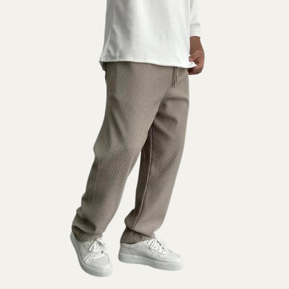 Comfortable Fit Ribbed Knit Sweatpants