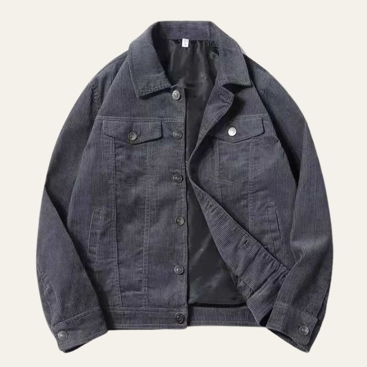 Classic Men's Corduroy Button Down Jacket - OutfitLondon