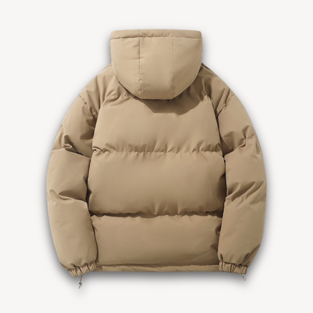 Men's Lightweight Puffer Coat with Hood