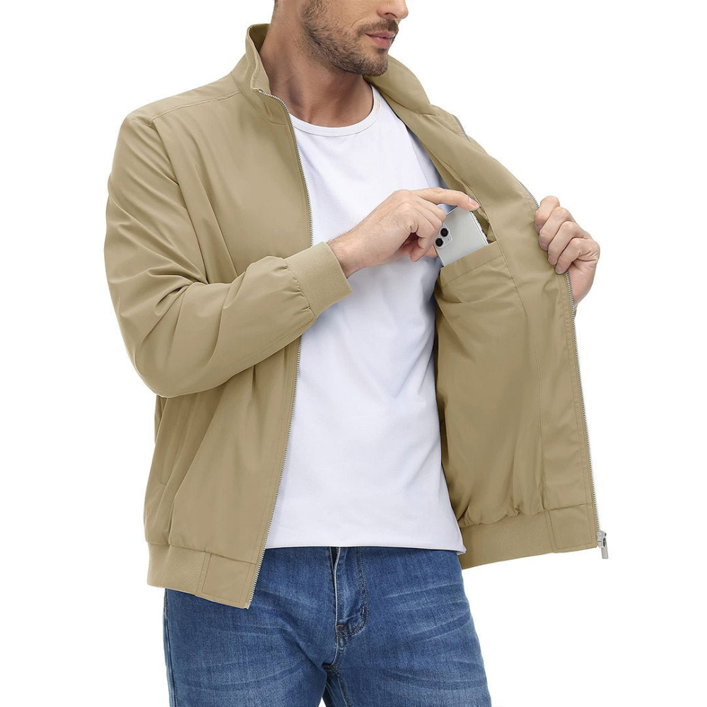 Comfortable Men's Slim Fit Bomber Jacket