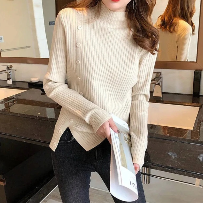 Cozy Soft Knit Crew Neck Sweater