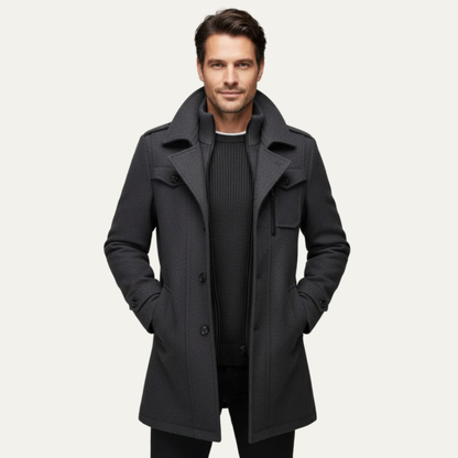 Warm Waterproof Parka Style Long Coat for Men - OutfitLondon