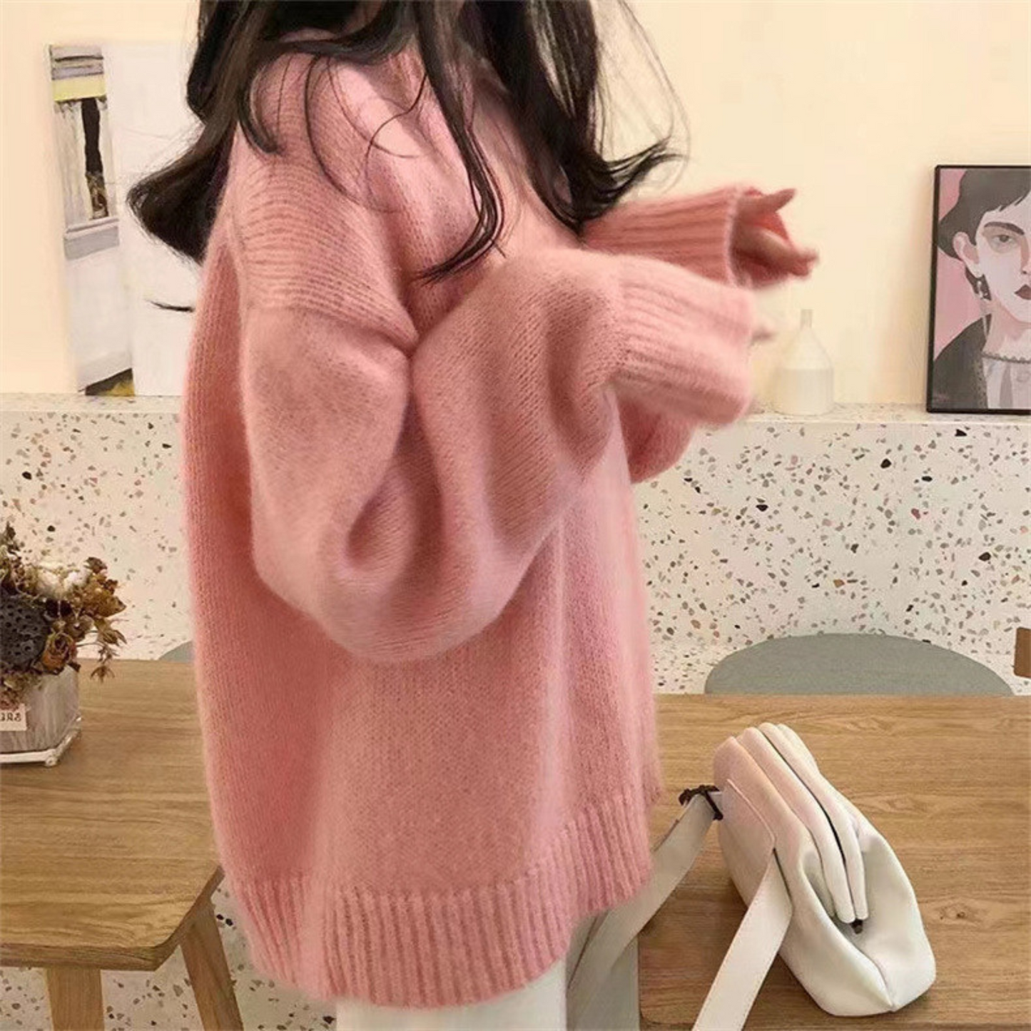 Comfy Crew Neck Long Sleeve Sweater